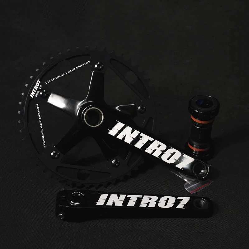 Bike Crankset Alumniun Alloy Crankset Fixed Gear Crank48T 165mm BCD144