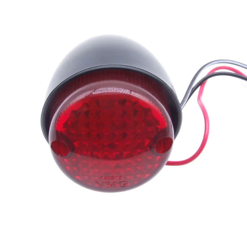 

3 Wires Tail Light 84*49mm 38mm Black Housing Red Lens Brake Stop Running