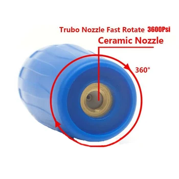 

For Dirt Blaster Lance Turbo Nozzle For Karcher K2 -K7 K-series Compatible Adaptor Short Pressure Washer 3600 Psi