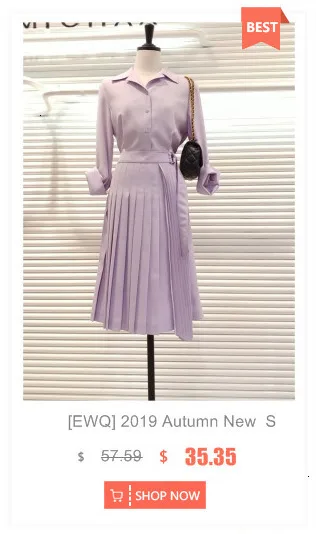 [EWQ] осень длинный рукав сшитый бархат поддельный два складчатый Блейзер платье Корея Высокое качество Современные женские платья 16N-a43