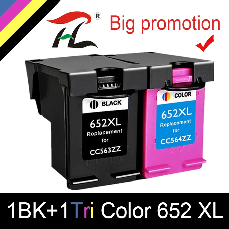 Сменный картридж HTL 652XL 652 для HP XL Deskjet 1115 1118 2135 2136 2138 3635 3636 3835 4535|Чернильные