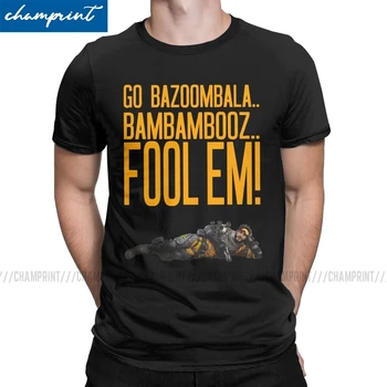 

Leisure Apex Mirage T-Shirt Men Cotton T Shirts Apex Legends Pathfinder Bangalore 80s Game Short Sleeve Tee Shirt Gift Clothes