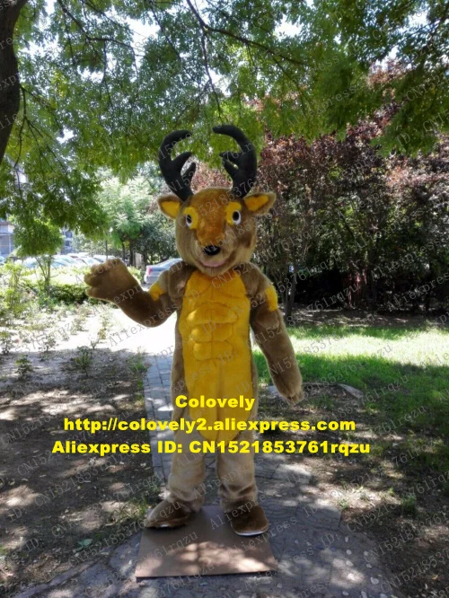 Плюшевый олень лосяй Олень талисман костюм для взрослых мультяшный персонаж