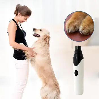 

2019 Rechargeable USB Electric Pet Dog Nail Grinder Trimmer Nails Dog Cat Care Grooming Clipper Pets Paws Nail