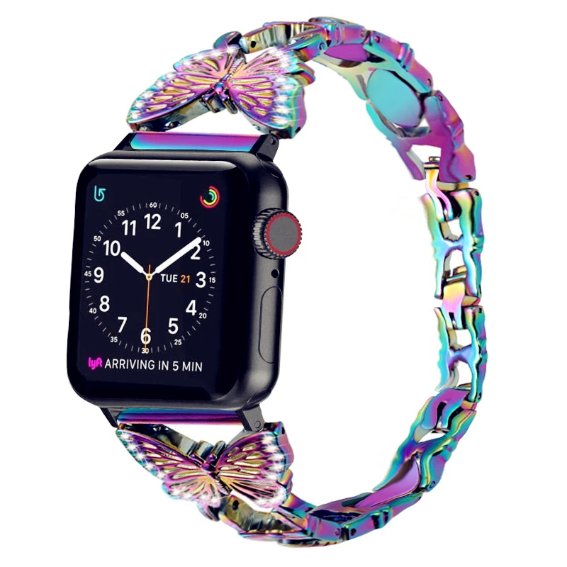 

For apple watch 3 4 5 band 40mm 38mm women's Girl's bracelet for iwatch correa 44mm 42mm bling pulseira smart watchband strap