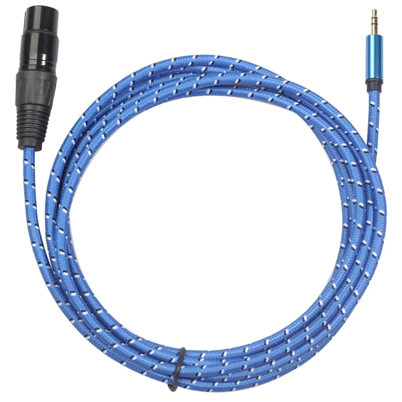 3 5MM TO Mini 3Pin XLR for PC Headphone Mixer Microphone Stereo Camera Amplifier