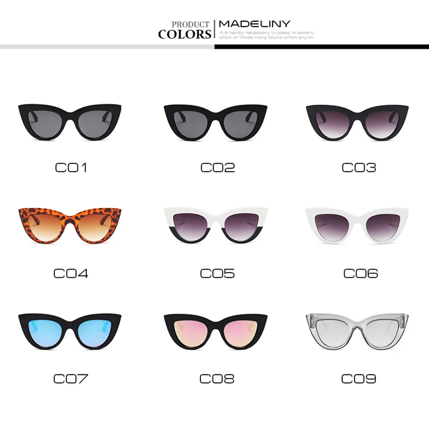 MADELINY, модные женские солнцезащитные очки кошачий глаз, фирменный дизайн, Винтажные Солнцезащитные очки, женские сексуальные очки Lentes De Sol Hombre, UV400, MA281