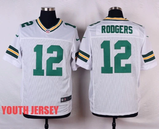 Stitiched, Green Bay, Aaron Rodgers, eddie lacy, Randall Cobb, Ha Clinton-Dix, Clay Matthews, Brett Favre для молодежи, детский трикотаж - Цвет: Цвет: желтый