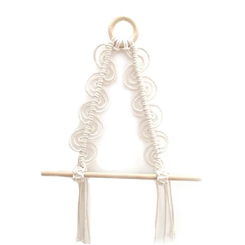 

Decor Toilet Paper Stand Roll Paper Macrame Storage Rack Tapestry Wall Hanging Macrame Hand-Woven Rope Wall Decoration