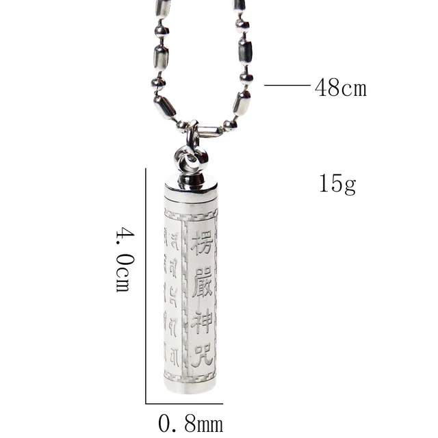 Buddhism Stainless Steel necklace 