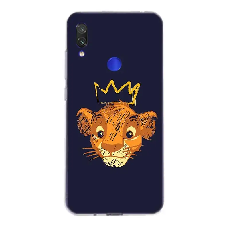 Король Лев Симба силиконовый чехол для телефона для Xiaomi Redmi Примечание 8 7 6 Pro 5 4 4X K20 7A S2 5A 6A Y3 Xiomi A3 9T 9 SE F1 S2 крышка