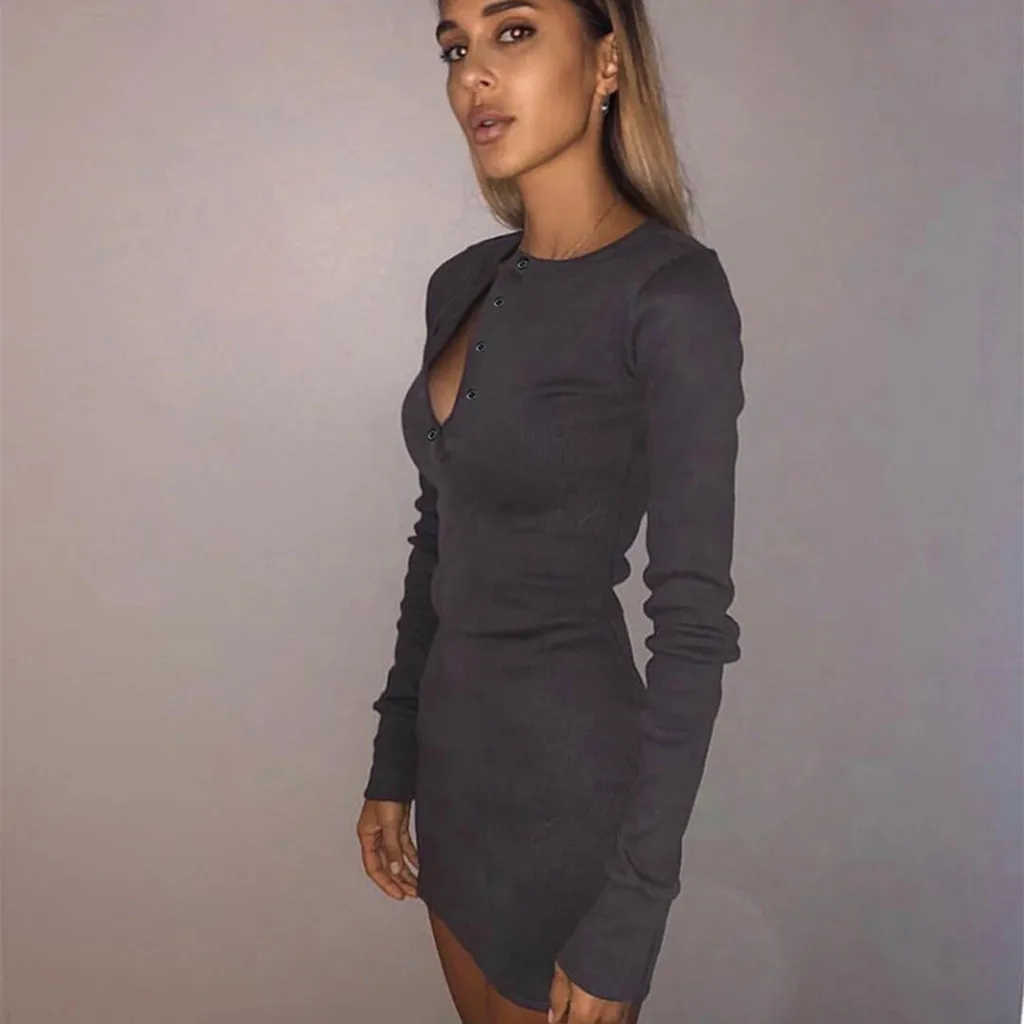 Robe noel hiver femme платье-свитер Зима одежда женское праздничное стильное сексуальное однотонное повседневное мини-платье с длинным рукавом#281111