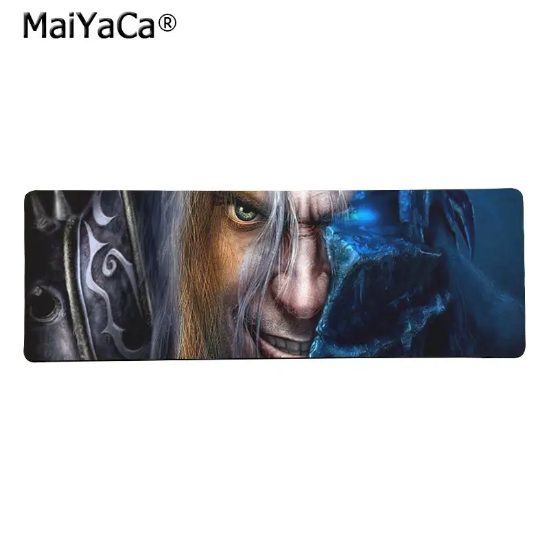 Lock Edge 40X90cm Maiya высокое качество World of Warcraft Arthas DIY дизайн игровой с узором коврик для мыши большой коврик для мыши клавиатуры коврик - Цвет: Lock Edge 40X90cm