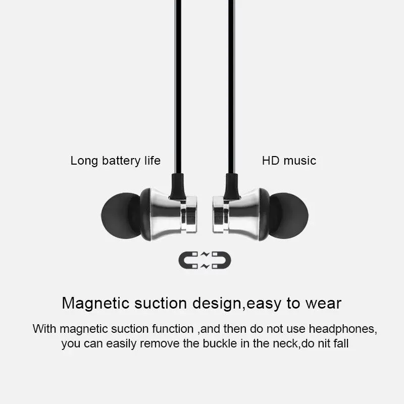 Bluetooth V4.2 Беспроводная стерео Спортивная гарнитура для iPhone X XS 7 8 samsung S8 S9 S10 Xiaomi 9 водонепроницаемые наушники с микрофоном