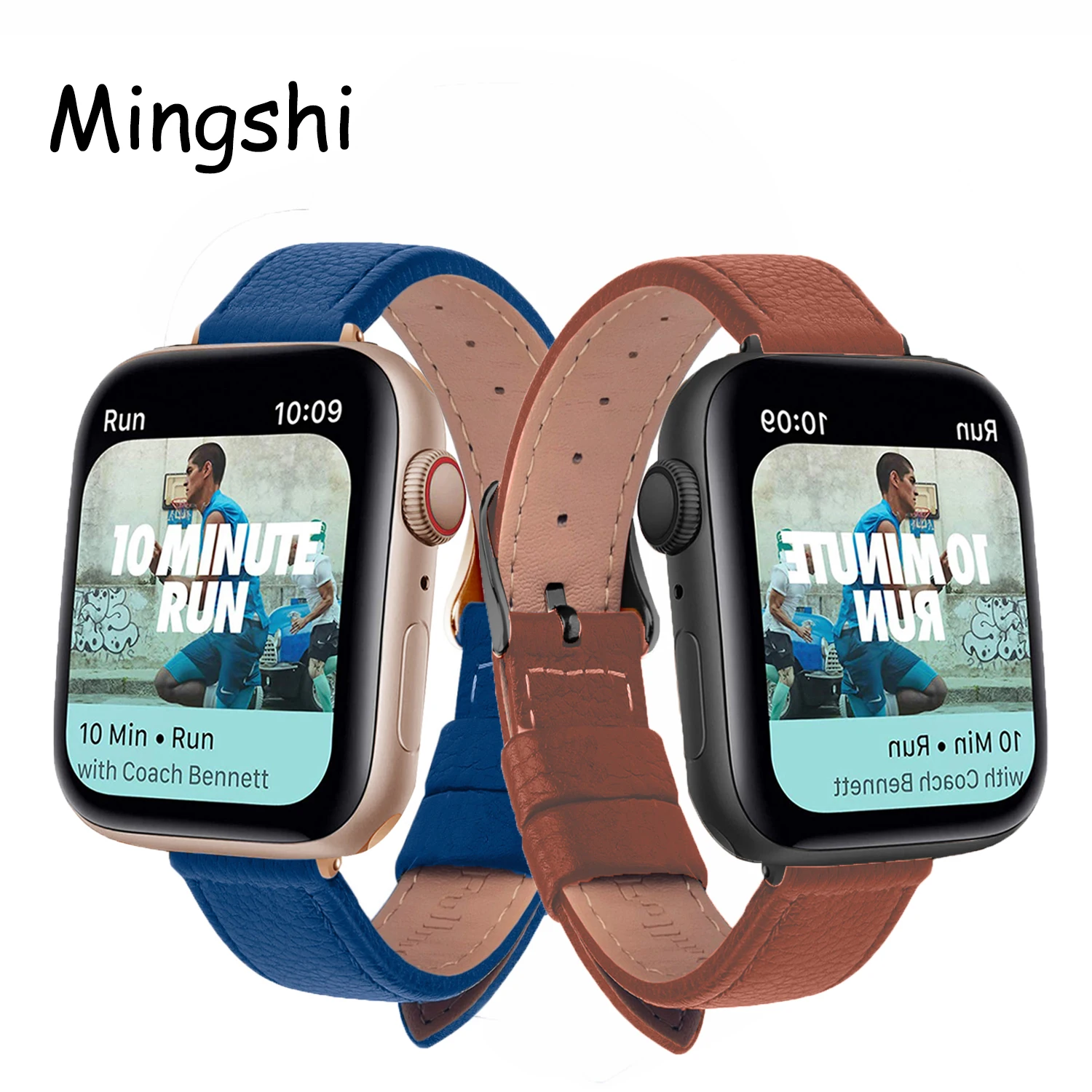 Тонкий кожаный ремешок для Apple watch band 44 мм 40 38 42 мягкий Wrsit iWatch series 3 SE 5 4 6 часов |