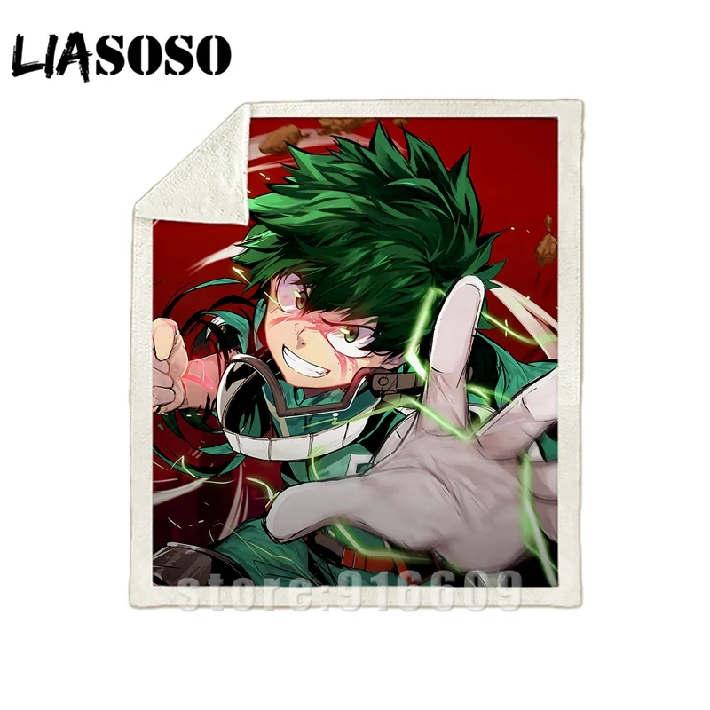 Диван-кровать с рисунком dj My hero Academy Boku no hero офис Harajuku набивное Одеяло-покрывало для путешествий одеяло квилт для софы A28