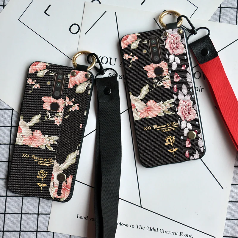 Роскошный чехол с цветочным рисунком для Nokia 8 Sirocco X5 X6 X7 X71 9 6 2018 Retra Rose задняя
