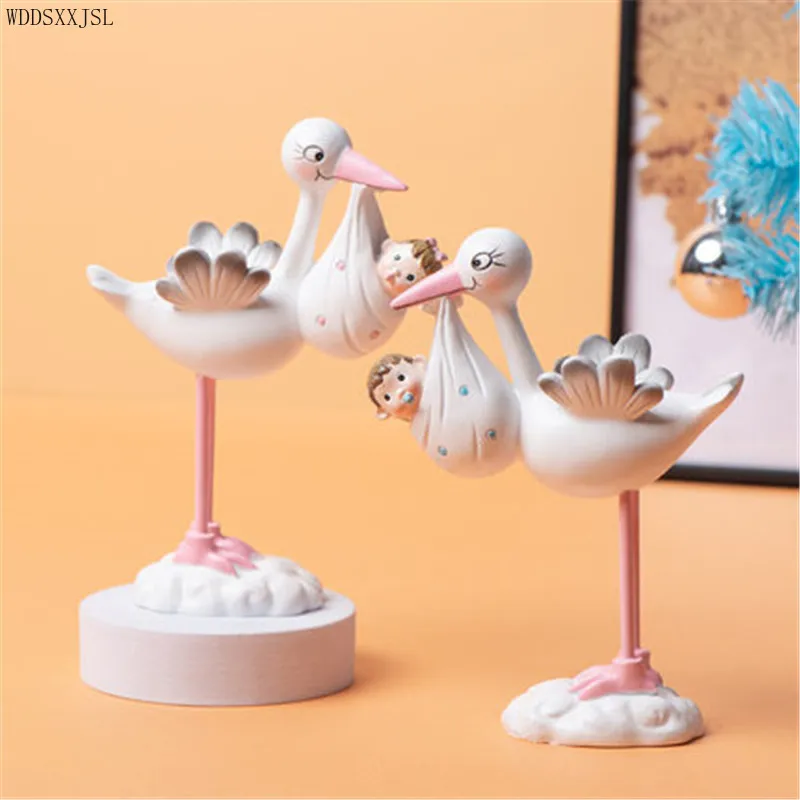 

WDDSXXJSL Modern simplicity creative cute animal sculpture resin decoration wedding gift exquisite carving living room decor