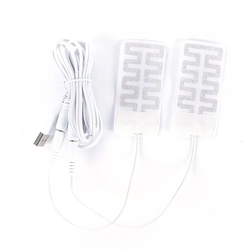 1 пара 5*9 см 5 В USB с подогревом носки подкладки из углеродного волокна с электрическим подогревом Стельки зимние теплые руки талии с подогревом перчатки