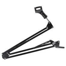 Складная Выдвижная подставка для микрофона и крепление для стола подвесной инструмент крепежный хомут Держатель для микрофона комплект