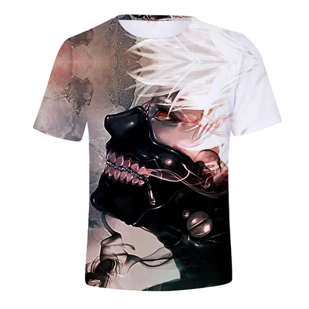 Футболка с 3D-принтом "tragical Tokyo Ghoul", мужская футболка с принтом крови, повседневные футболки Кен канеки, футболки, аниме, толстовка, уличная одежда, топы - Цвет: LE148