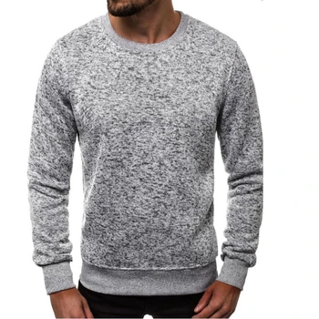 

2019 Autumn Warm Sweater Men Winter Long Sleeve O-Neck Pullover Tops Fashion Patchwork Outerwear Sweater Male Plus Size Sweaters