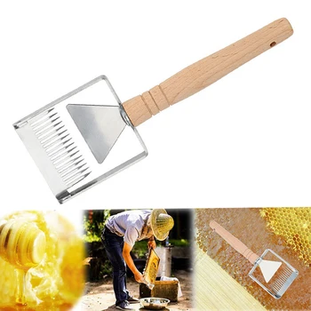 

Multi-functional Fork Scraper Shovel Stainless Steel Bee Hive Uncapping Honey with Handle Beekeeper Tool Apiculture Accessories