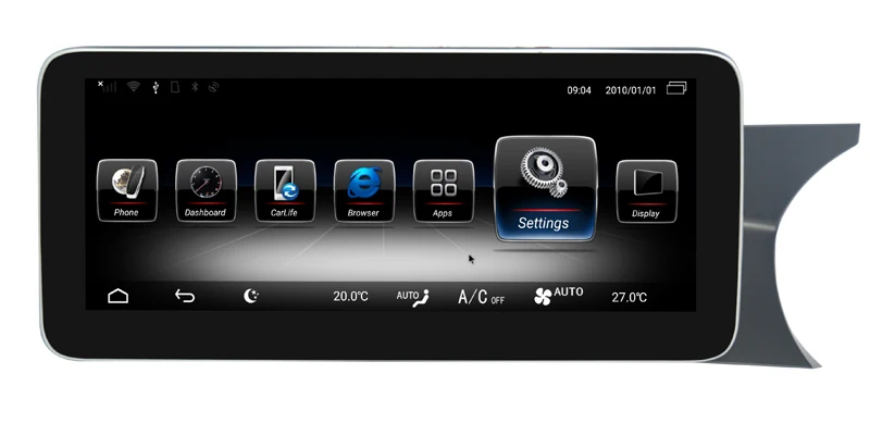 Android 9,0 Автомобильный мультимедийный плеер для Mercedes benz W204 C180 C200 2011 2012 2013 правое вождение автомобиля аудио стерео 4+ 32G