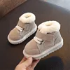 Botas de nieve para bebé Unisex, zapatos bonitos de cuero para niños y niñas, zapatillas de algodón cálidas, zapatos de fondo suave para bebé ► Foto 3/6