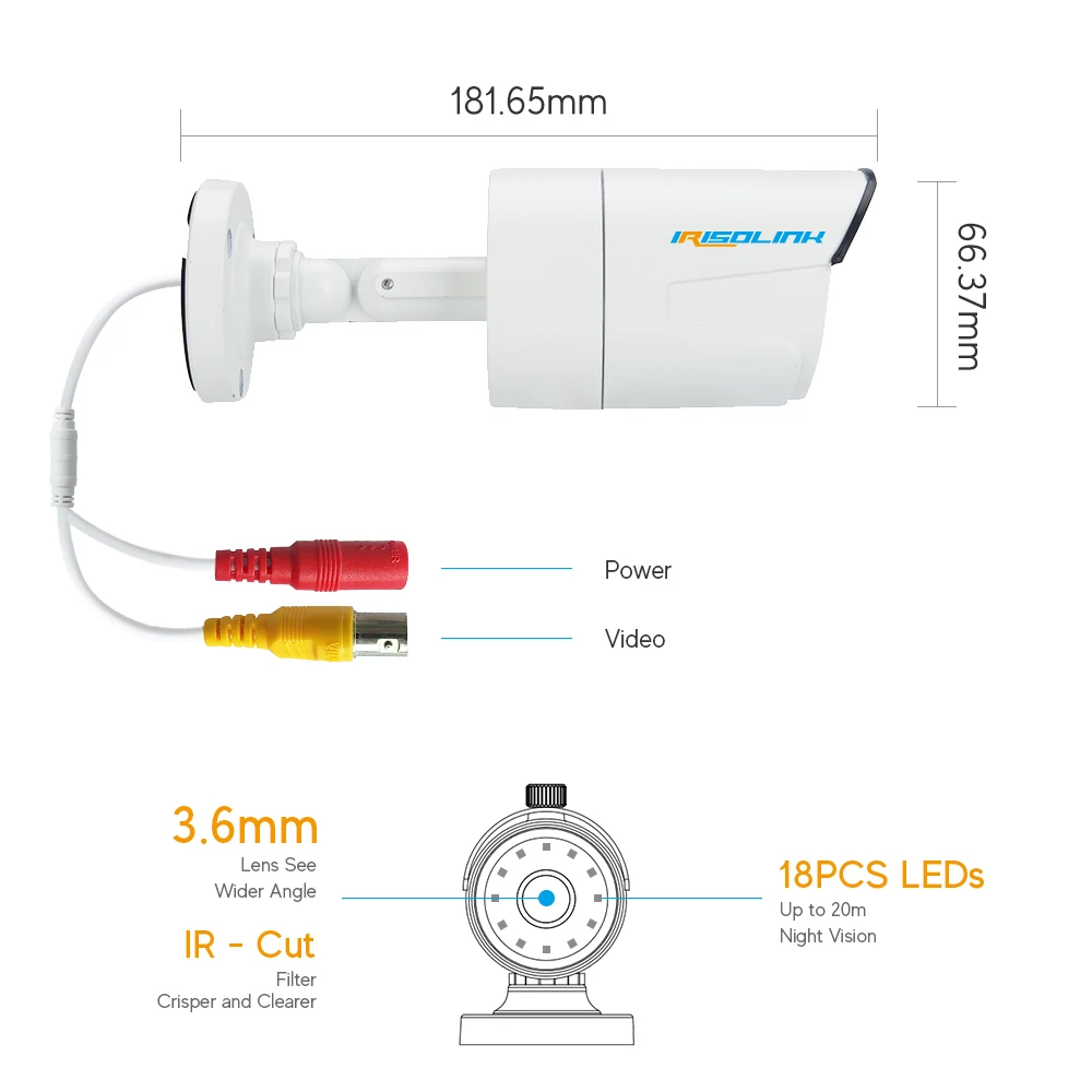 Irisolink 5MP камера безопасности системы 8CH H.265 DVR 4 шт. камеры наблюдения ночного видения водонепроницаемый CCTV комплекты домашней безопасности комплект