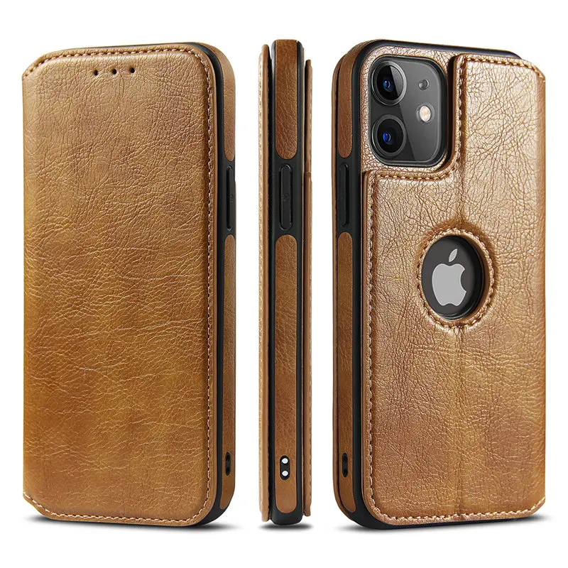 Magnetic Flip Leather Phone Case For iPhone 12 13 11 Pro Max XR XS Max X 7 8 Plus SE 2020 12 11 13 Pro 13 Shockproof Back Cover best iphone 11 Pro Max case