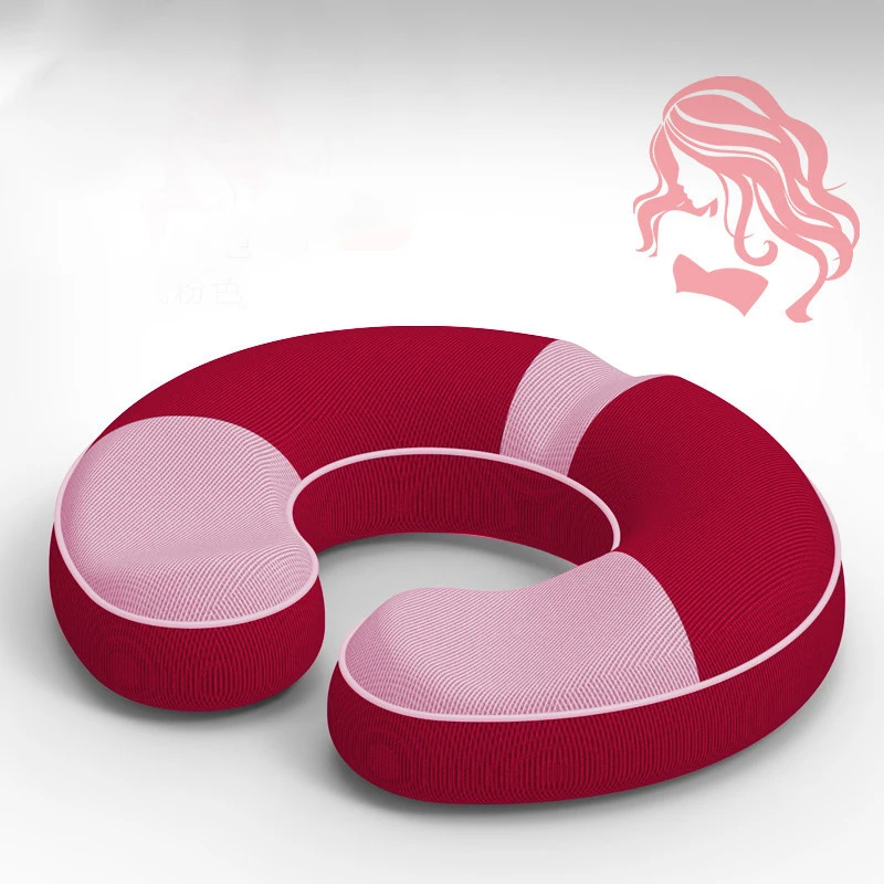 red and pink Подушка для копчика пена с эффектом памяти, эргономичная конструкция беременных Рождественский подарок антипролежневая декомпрессия Caudal Vertebrae подушка сиденья - Цвет: red and pink