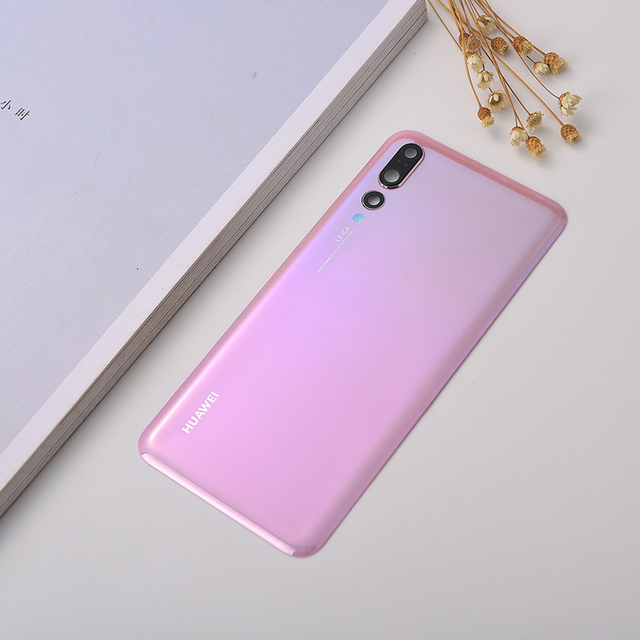 Original Huawei P20 Pro Back Glass Battery Cover With Camera Lens Sticker For Huawei P20 Back Cover Rear Door Housing Case