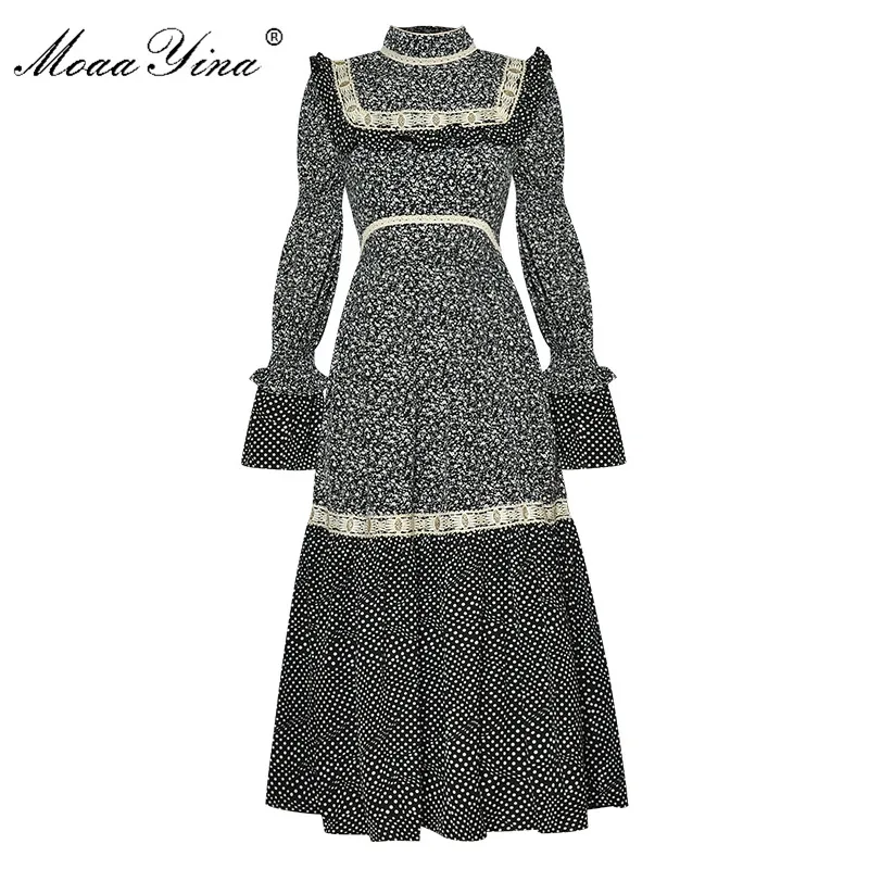 MoaaYina Fashion Designer dress Spring Autumn