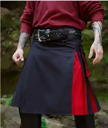 Современный шотландский Гибридный Kilts кельтская шотландская клетка для взрослых в средневековом стиле ирландский 18-й Хайленд костюм