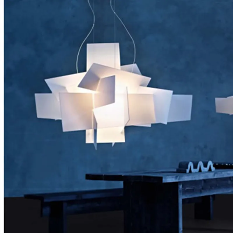 

Nordic Stack Acrylic Design Big Bang Pendant Lights Creative Art Parlor Kitchen Dining Table Hanging Lamp Fixtures