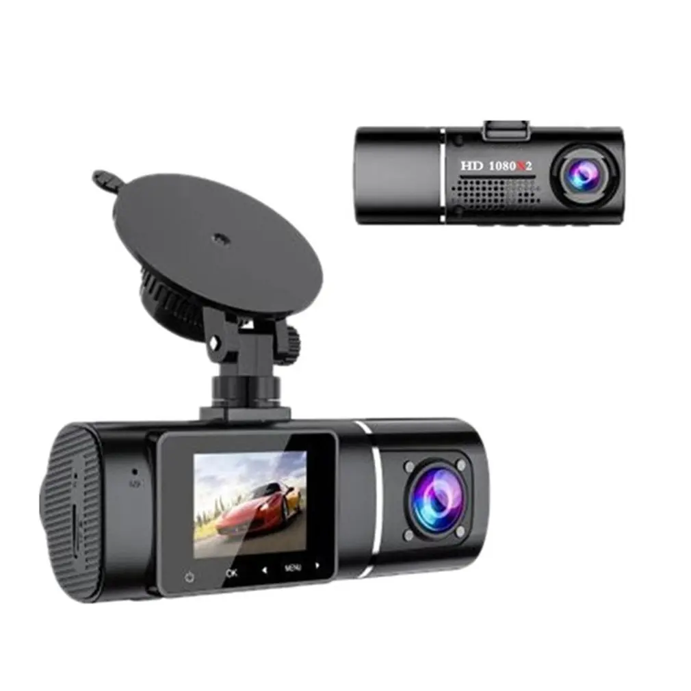 Front and Inside Dual Lens Car Dash Cam