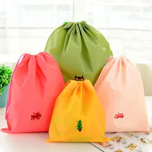 Милая мультяшная сумка на шнурке, переносная сумка для путешествий, сумка для хранения одежды из ПВХ, спортивная водонепроницаемая сумка с карманом