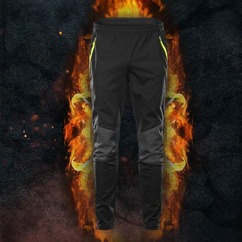 M-4XL мужские теплые флисовые спортивные штаны для велоспорта, водонепроницаемые мужские зимние ветрозащитные дышащие спортивные штаны для мужчин