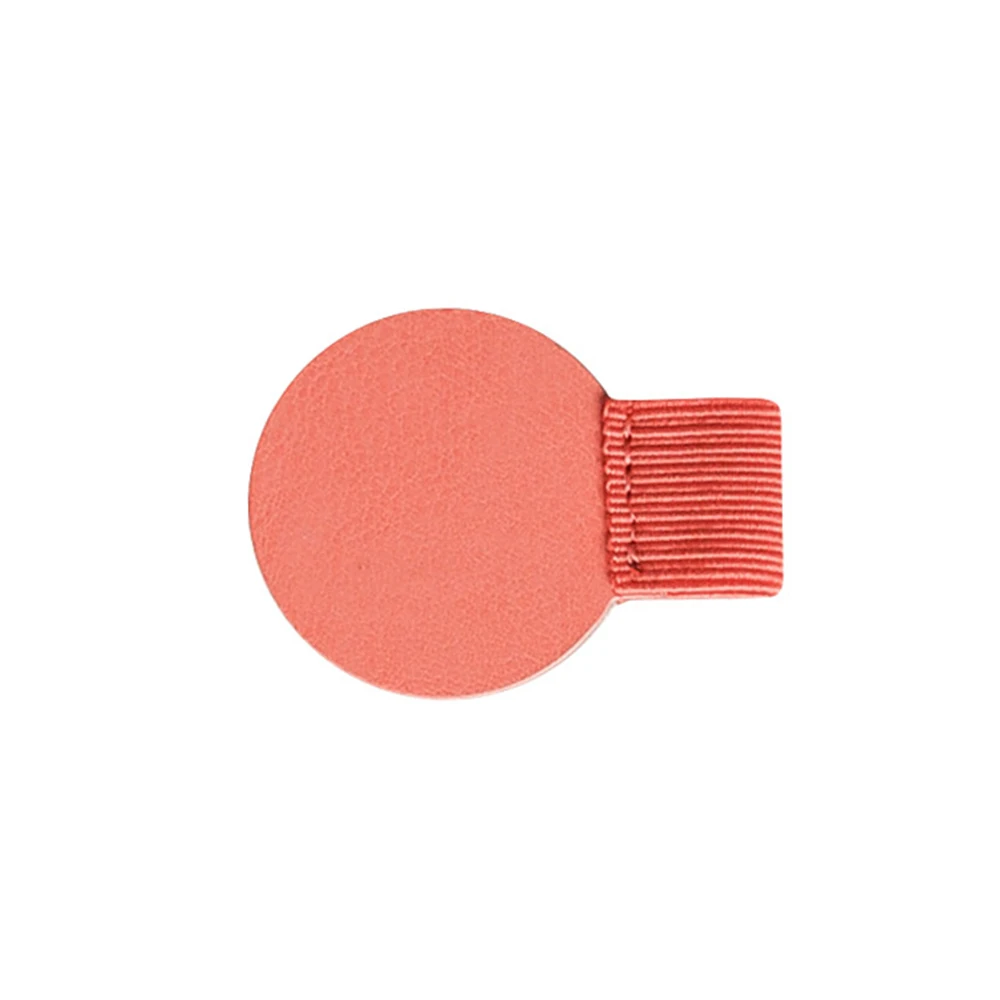 Shallow powder round Перо, держатель, перо, зажим, Мульти Стиль, кожа, блокнот, самоклеющиеся, путешествия, милый маркер, дневник, фурнитура, удобный для офиса - Цвет графита: Shallow powder round