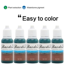 23 бутылки чернил для татуажа, 1/2oz Пигмент Перманентный макияж легко носить бровей Подводка для губ арт краска тату для красоты