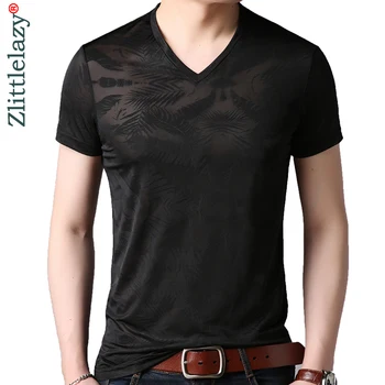 

2020 casual short sleeve t shirt men tshirt summer men's clothing transparent t-shirt streetwear fashion tee shirts tshirts 4136