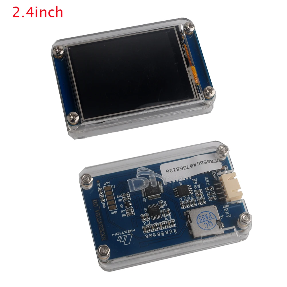 2.4inch Nextion Basic 2," 2,8" 3," 3,5" 4," 5,0" 7," резистивный сенсорный экран HMI умный дисплей модуль с акриловым прозрачным чехол - Комплект: 2.4inch