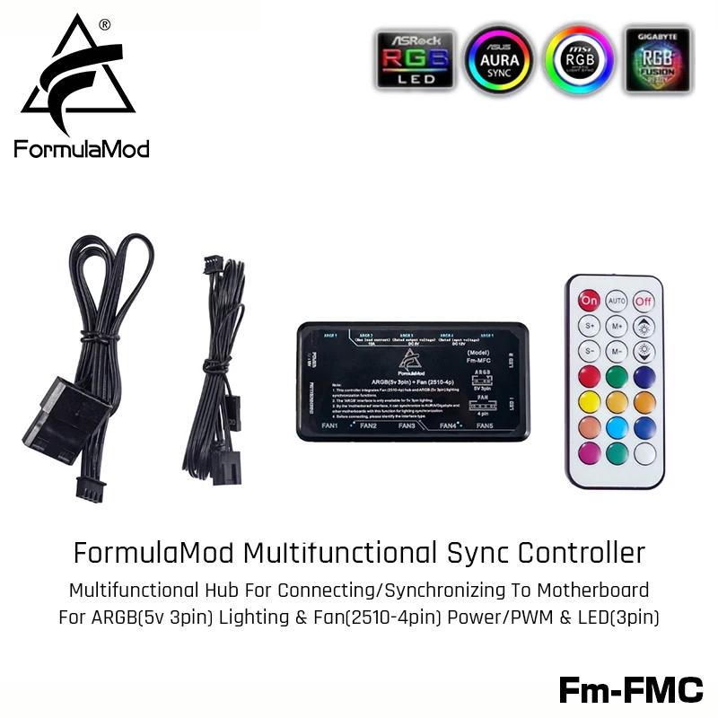 Контроллер синхронизации forumamod Fm MFC для ARGB(5 В 3pin) освещение и вентилятор (2510 4pin)