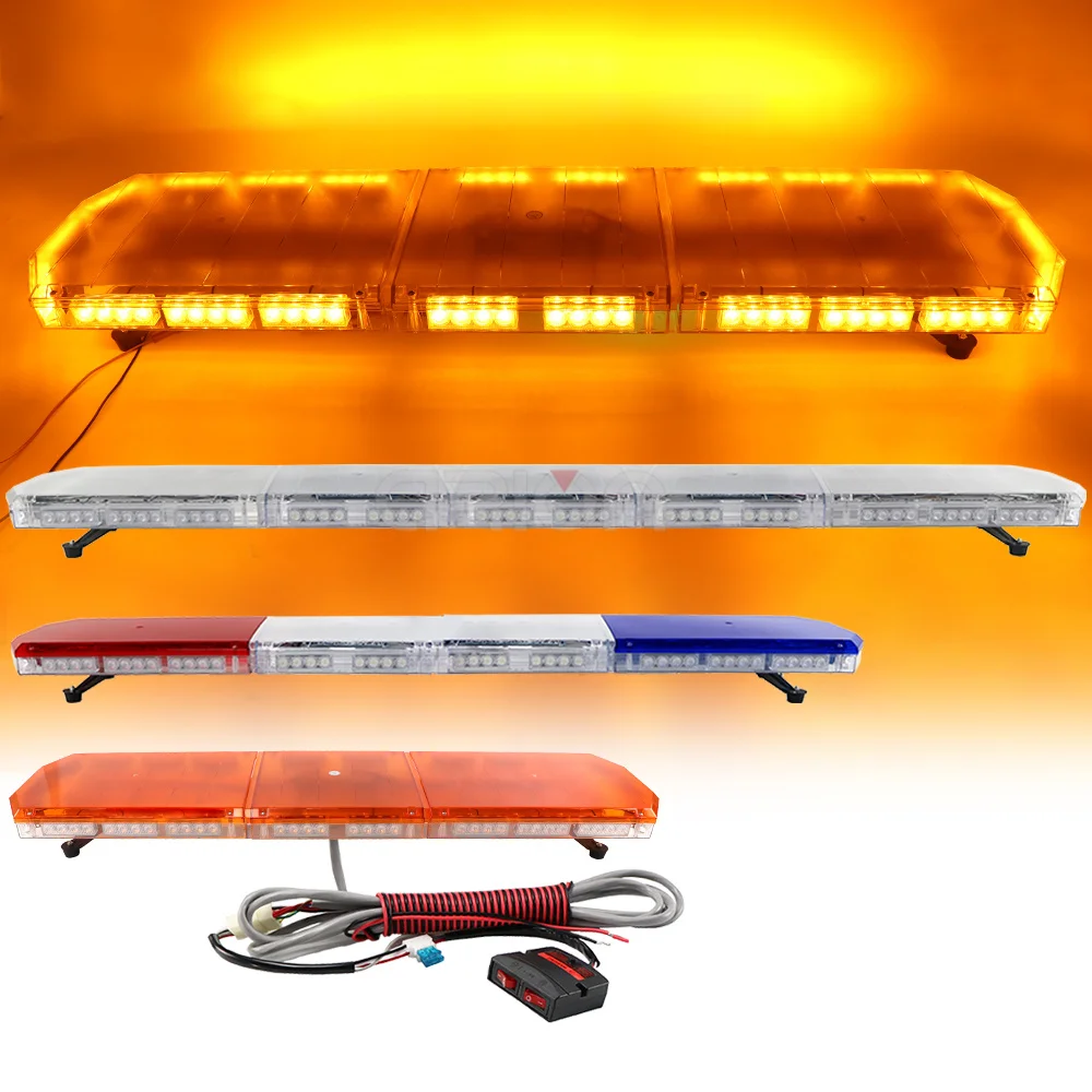 

35" to 83" Vehicle Car Truck LED Strobe Emergency Flash Light Bar Warning Lightbar Roof Beacon Flashing Lamp 1.2M 1.5M 1.8M