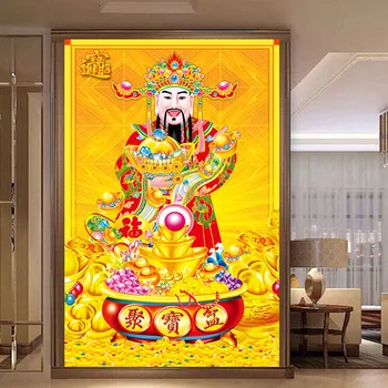 

New fashion 5D DIY Diamond Painting Cross Stitch Full Square God of Wealth Embroidery Cross Stitch painting Home Decor 0403-151
