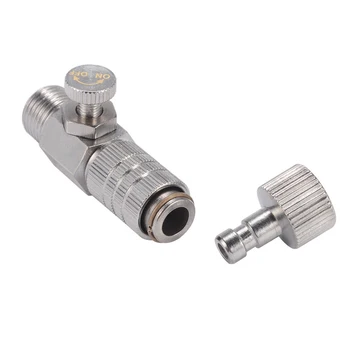 

1/8" Plug Coupling Disconnect Replacement Fitting Part Air Hose Airbrush Quick Release Adapter Connecter Tools Disconnecting
