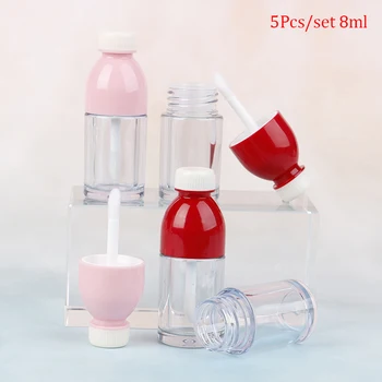 

8ml 5Pcs Empty Lip Gloss Tube Container Balm Tubes Coke Bottle Lipstick Bottle DIY Empty Bottle Packaging Container