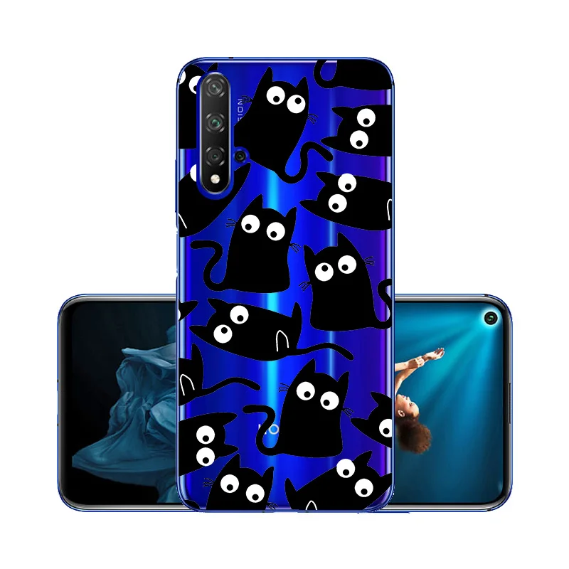 W065 3D DIY чехол с рисунком для huawei Honor 20 силиконовый прозрачный Футляр защитный бампер huawei Honor 20s 20 Pro Honor20 чехол - Цвет: W065
