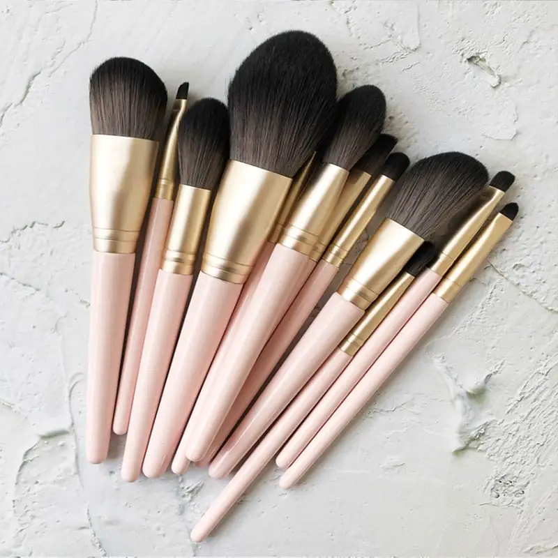 CHMAKE набор кистей для макияжа Профессиональные 12 штук в упаковке Make up набор кистей для глаз растушевывание теней, набор для бровей, кисти для макияжа для бровей
